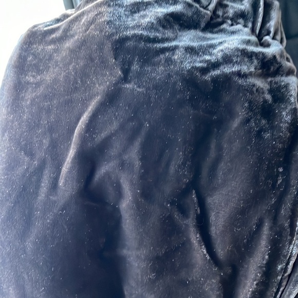 Anthropologie cropped crushed faux velvet trousers ￼ - Picture 8 of 10